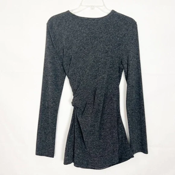 T Alexander Wang CharcoalGray Long Sleeve Top - Picture 4 of 8